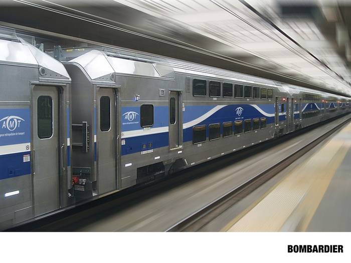 Nowe wagony piętrowe dla AMT. Fot. Bombardier