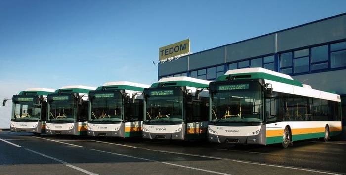 5 autobusów Tedom C12G dla Liberca, dostarczone w 2008 r. Fot. Tedom Bus