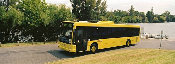Autobusy na podwoziach Volvo B7RLE na ulicach Brisbane
