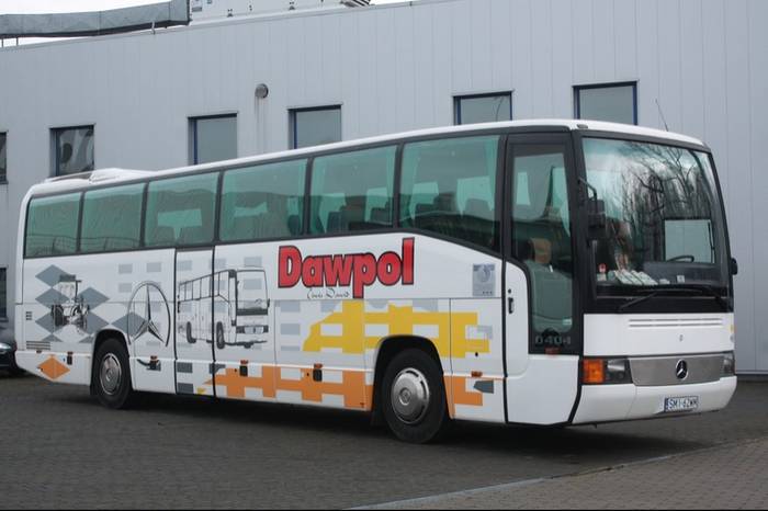 Mercedes na targach GLOB w barwach Dawpol