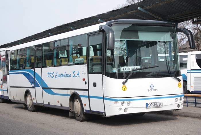 Solbus w barwach PKS Częstochowa
