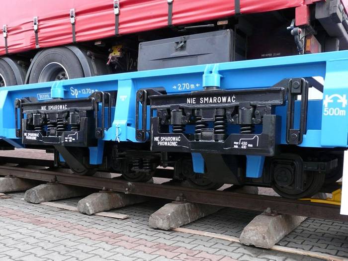 Wagon 602S produkcji TS Opole - detal wózków. Fot. R. Piech