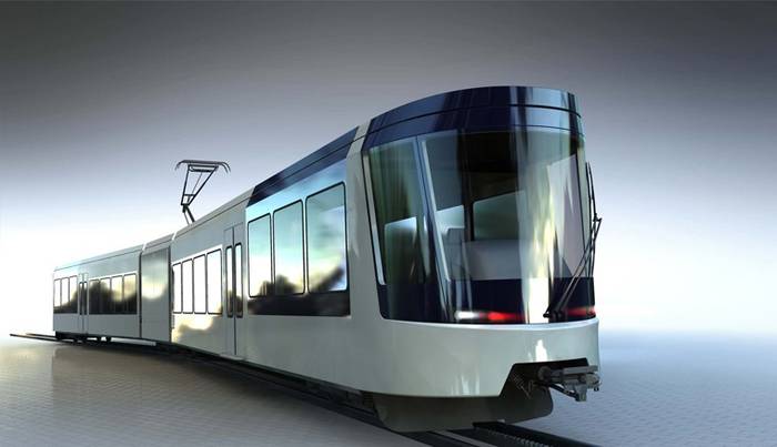 Wizualizacja składu dla kolejki na Puy-de-Dôme. Fot. Stadler