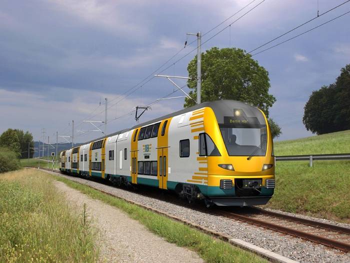 Piętrowy EZT dla ODEG. Fot. Stadler