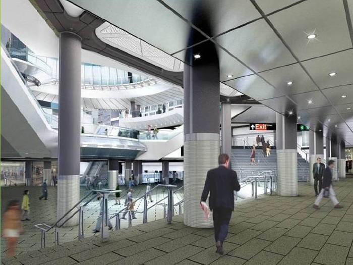 Wnętrze Fulton Street Transit Center. Fot. MTA NY