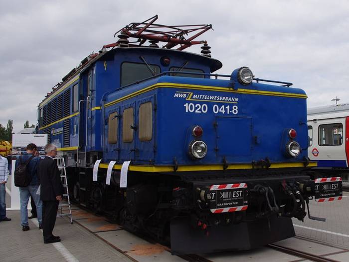 Zabytkowy elektrowóz Mittelweserbahn. Fot. K. Wach
