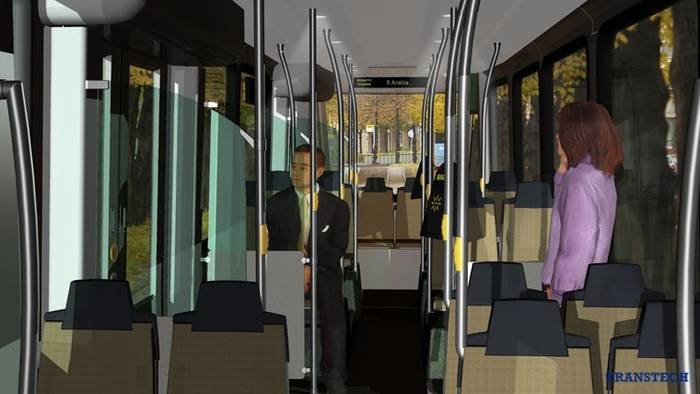 Wizualizacja nowego tramwaju. Fot. Transtech