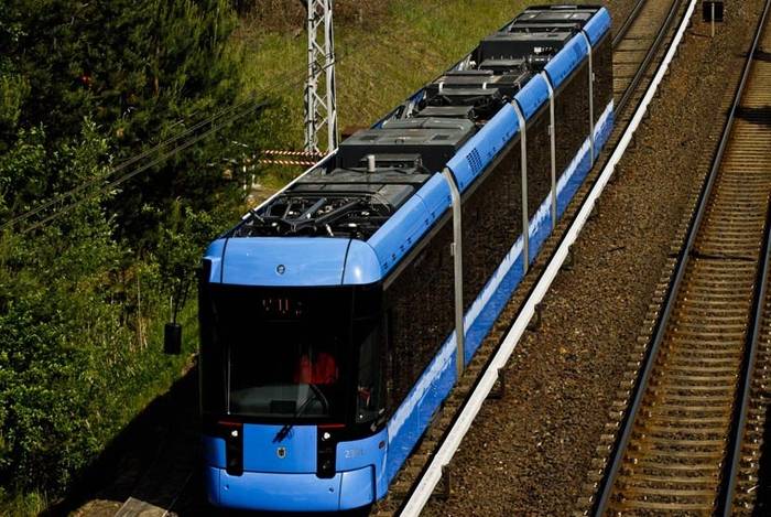 Variobahn podczas bicia rekordu. Fot. Stadler
