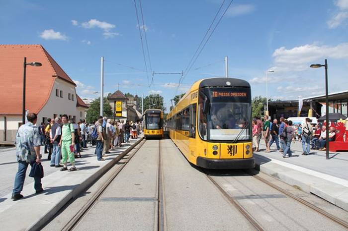 Inauguracja przedłużonej linii 10. Fot. DVB Dresden