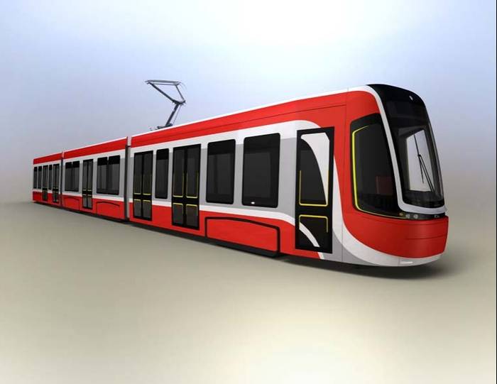 Wizualizacja tramwaju Twist. Fot. Pesa