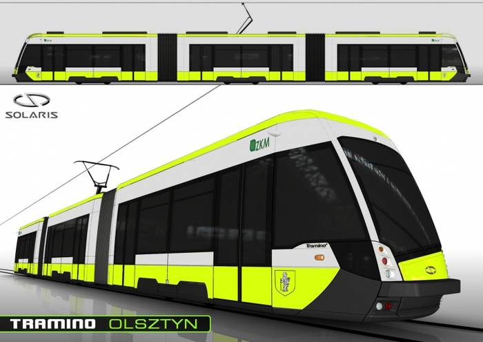 Tak będą wyglądały Tramino dla Olsztyna (źródło: UM Olsztyn)