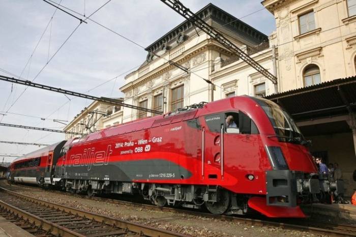 Railjet w barwach OBB