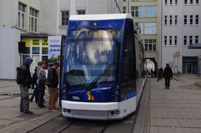 Tramino cieszyło się dużym zaintersowaniem mieszkańców Jeny