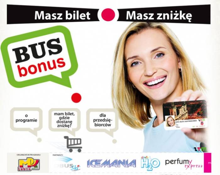 Reklama programu lojalnościowego BusBonus