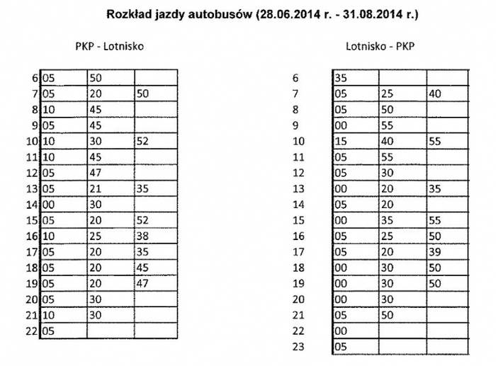 Rozkład jazdy