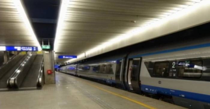 Pendolino na Dworcu Centralnym (źródło: TVP 1)