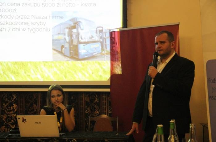 Tomasz Mroskowiak z firmySzyby Autobusowe
