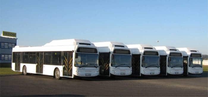 W połowie kwietnia, przewoźnik komunikacyjny SAT z Sofii odebrał 9 zamówionych autobusów Tedom C12G napędzanych sprężonym gazem ziemnym. Fot. Tedom Bus