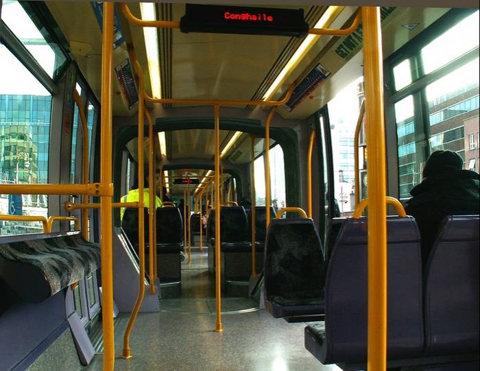 Wnętrze tramwaju