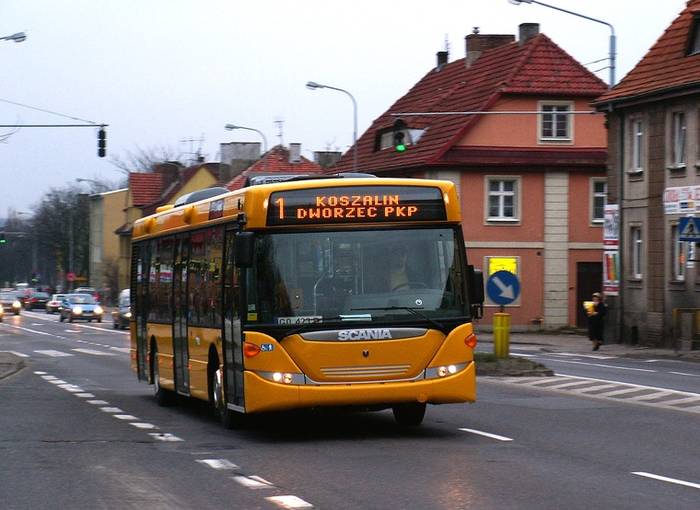 Scania Omnicity w barwach MZK Koszalin fot.Michał Szymajda