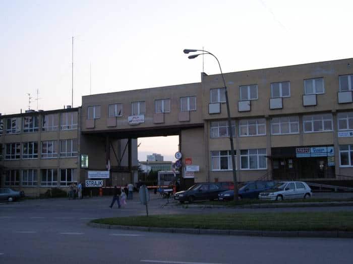 Siedziba MPK w czasie strajku