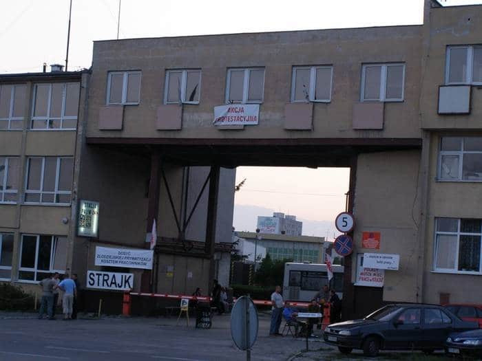 Siedziba MPK w czasie strajku