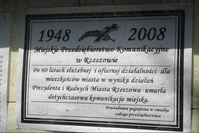 Koniec komunikacji miejskiej w Rzeszowie?