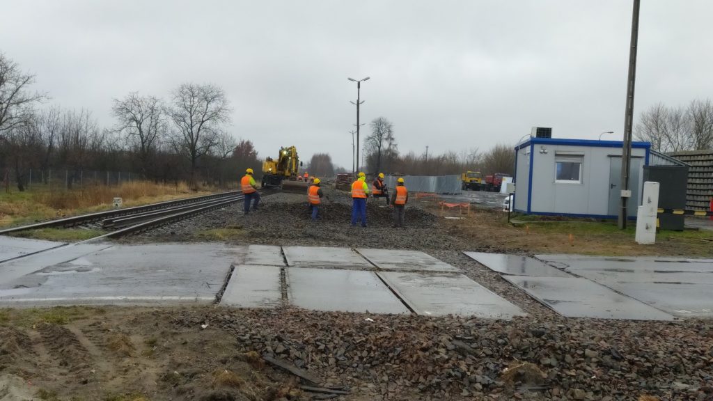 Prace na linii kolejowej