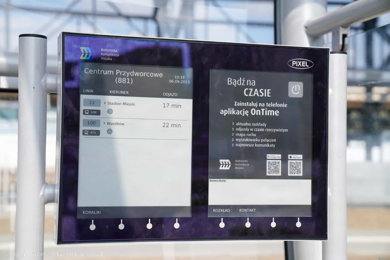 Infotrans - Białystok szykuje największe w Polsce wdrożenie rozkładów jazdy na e-papierze