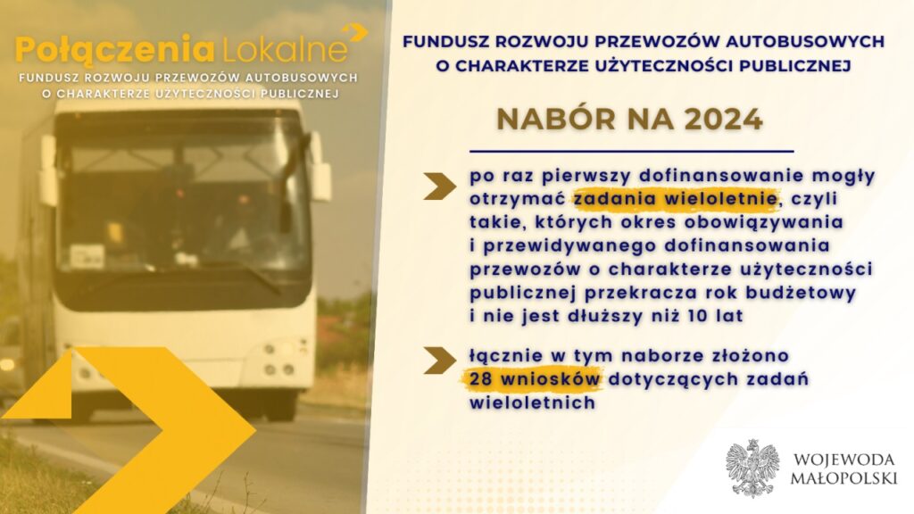 278 linii w ramach Funduszu Autobusowego na rok 2024