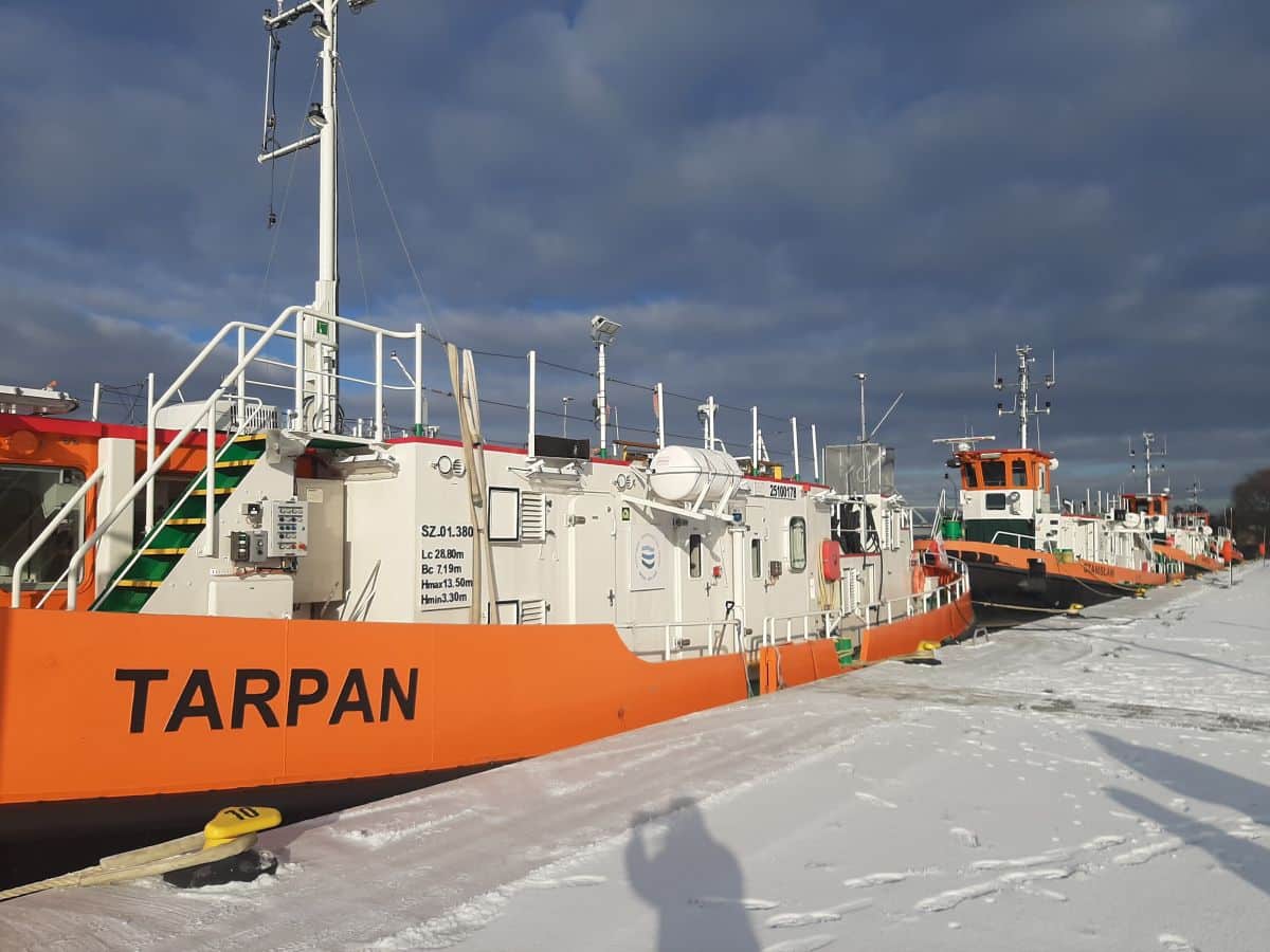 Infoship - Zakaz żeglugi na dolnym i granicznym odcinku Odry. Pokrywa lodowa i mróz