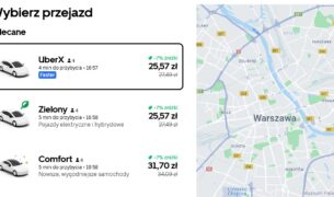 Nowa usługa Uber w Warszawie. Jak działa UberX Share?