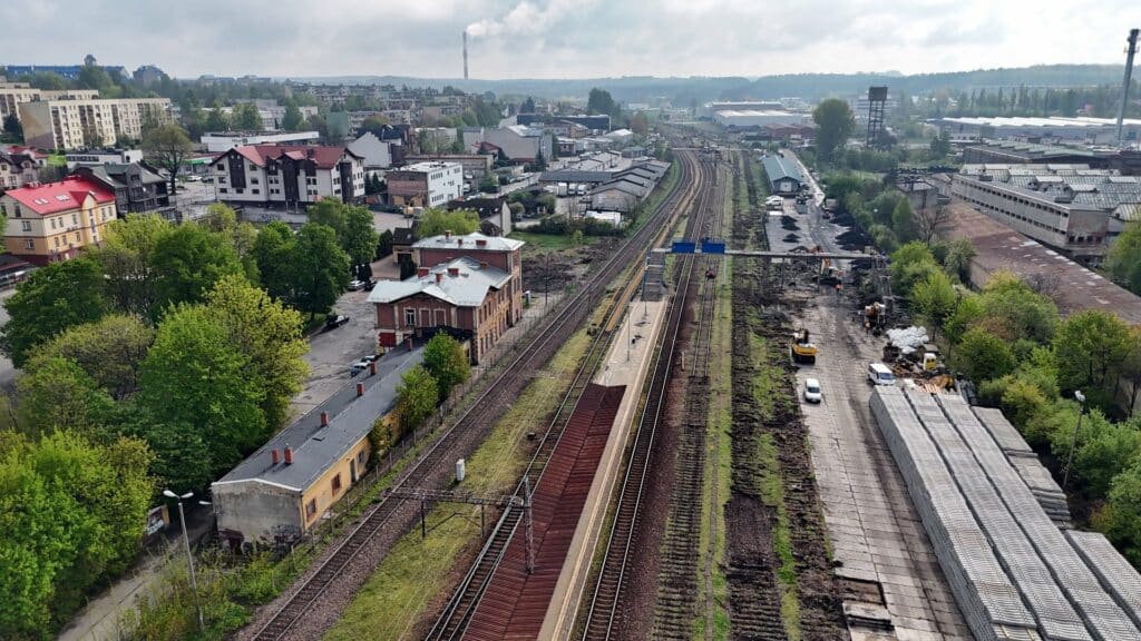 Zmiany dla pasażerów na stacji Olkusz. Będą m.in. nowe perony i przejścia foto: PKP PLK