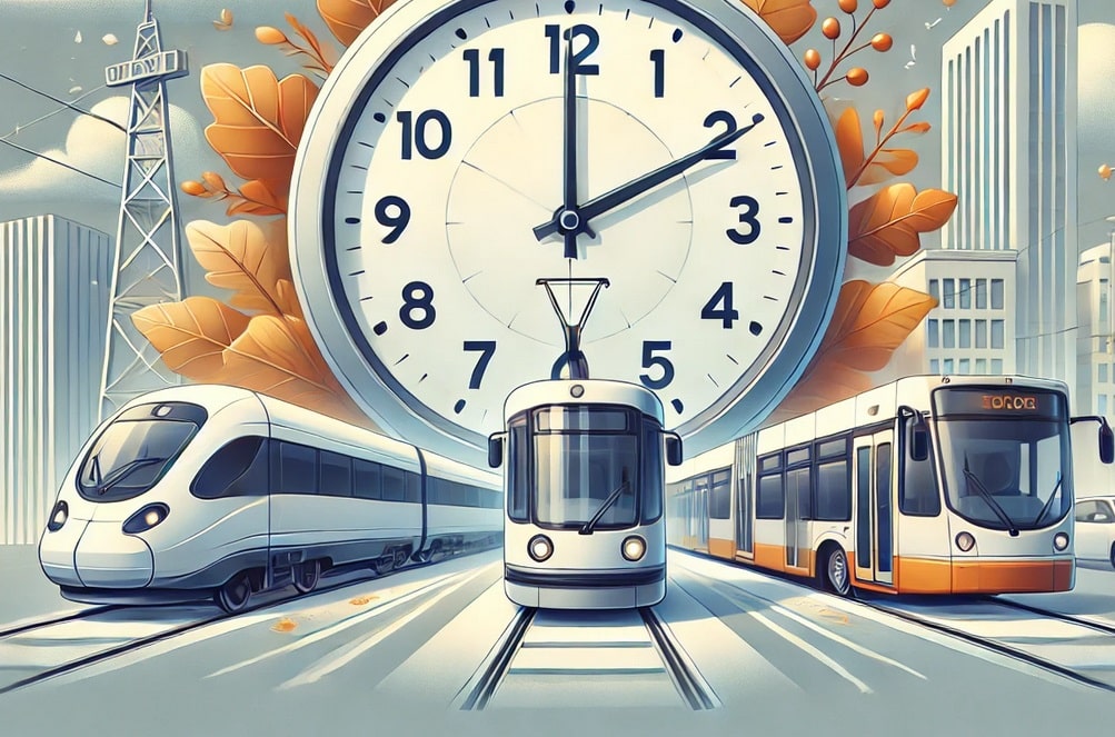 W nocy zmiana czasu z letniego na zimowy. Co to oznacza dla transportu publicznego?