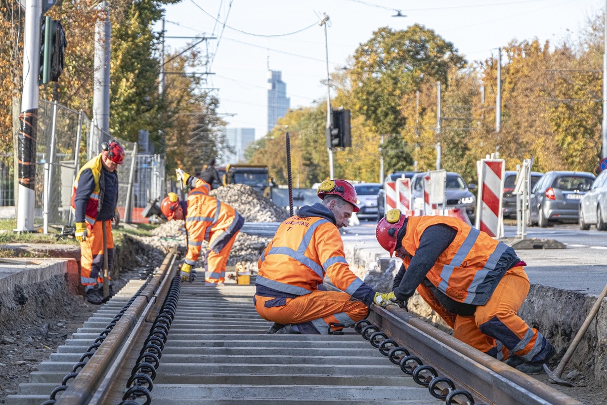 Infotram - Tramwaje Warszawskie przebudują torowisko w al. Waszyngtona. W symbiozie z linią metra M3