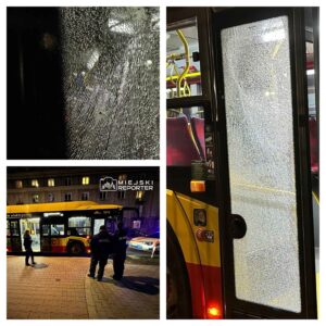 "Oddał trzy strzały". Miejski autobus ostrzelany na Mokotowie