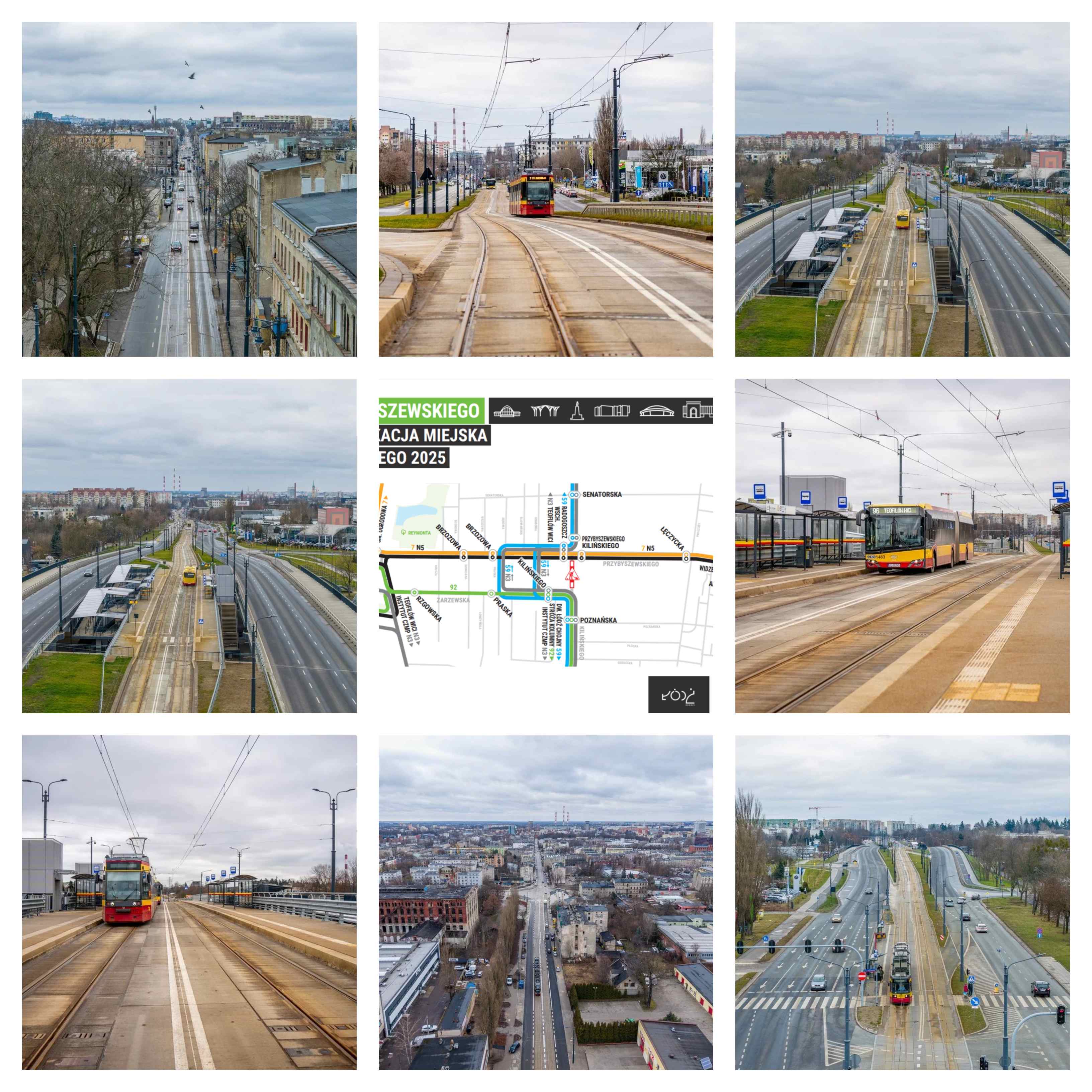 Infotram - Łódź: Tramwaje MPK wróciły na ul. Przybyszewskiego.