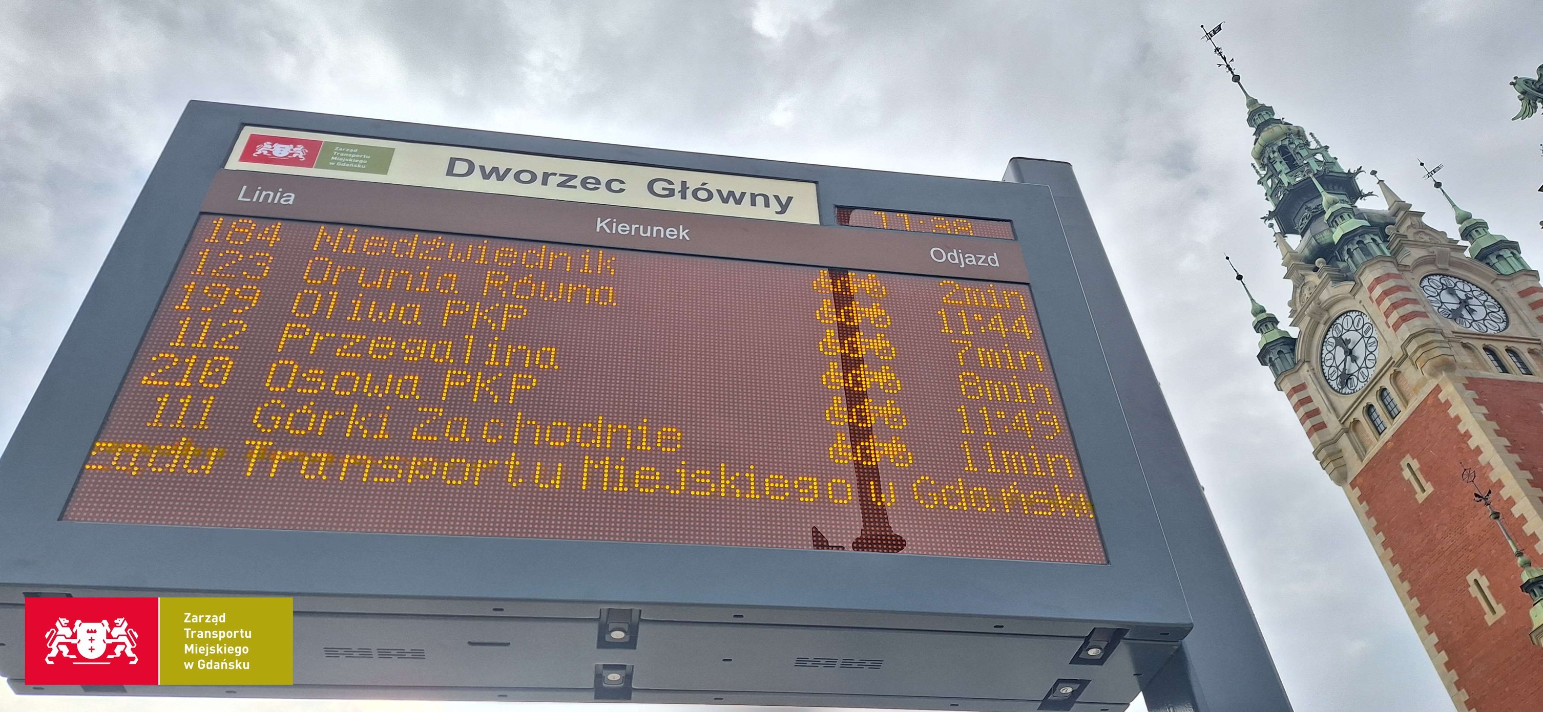 Infotrans - Gdańsk ma kolejne totemy informacyjne na przystankach przy Dworcu Głównym. Od GMV