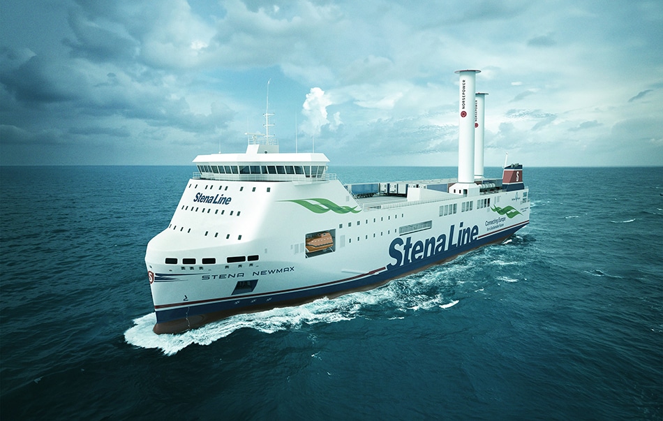 Żagle rotorowe na nowym statku Stena Line