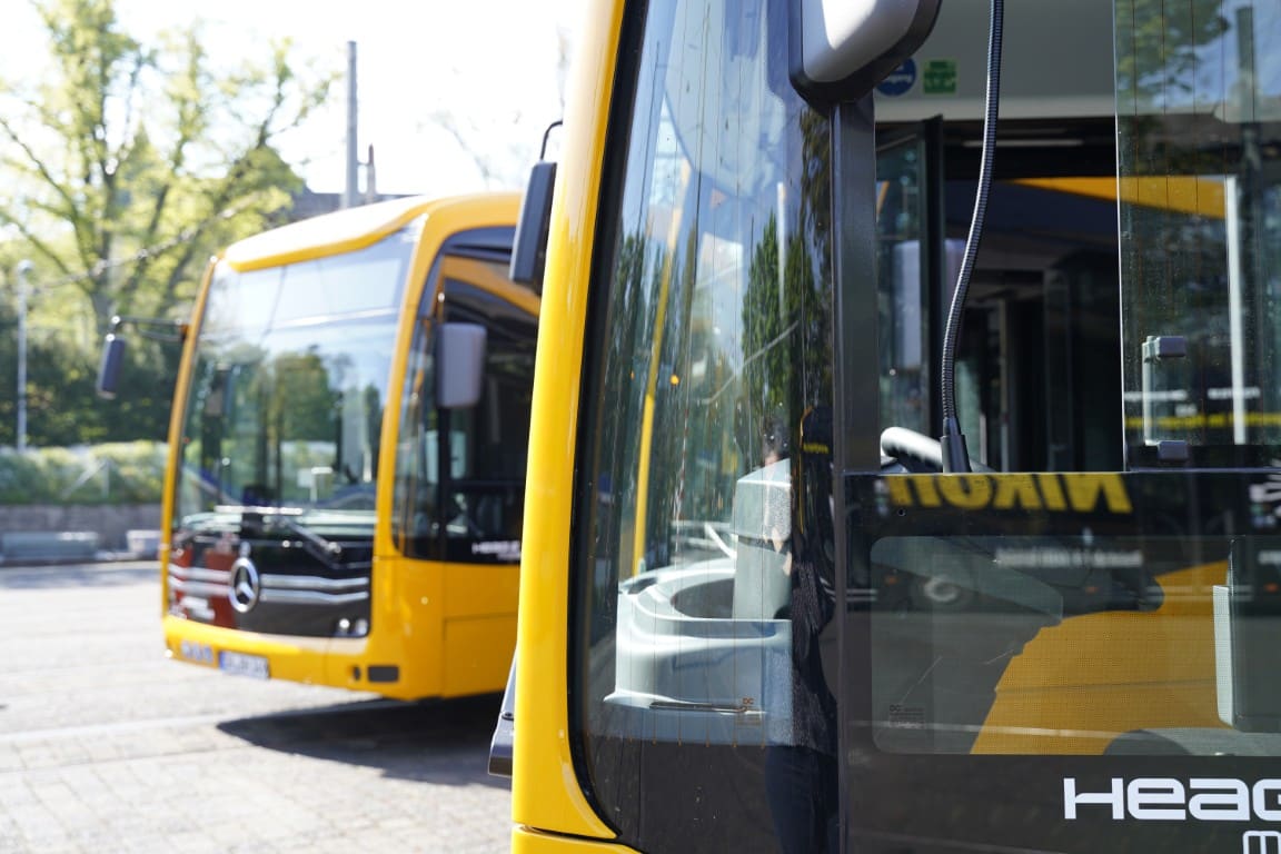 Infobus - Pełna elektryfikacja HEAG mobilo. Dzięki dostawie pięciu autobusów Mercedes eCitaro