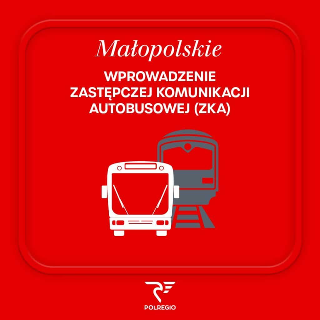 Chabówka, Rabka-Zdrój i Sucha Beskidzka z autobusami zamiast pociągów. Również w wakacje