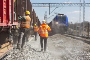 Prace na linii kolejowej