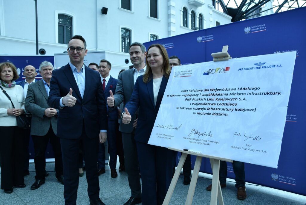 Kolejowy pakt dla Łodzi podpisany foto: PKP PLK
