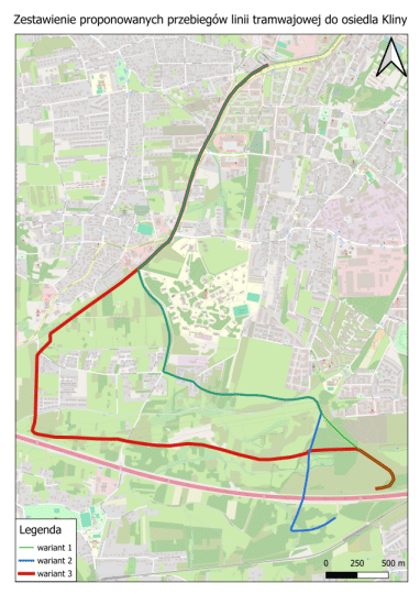 Tramwaj do krakowskie os. Kliny. Trwają konsultacje