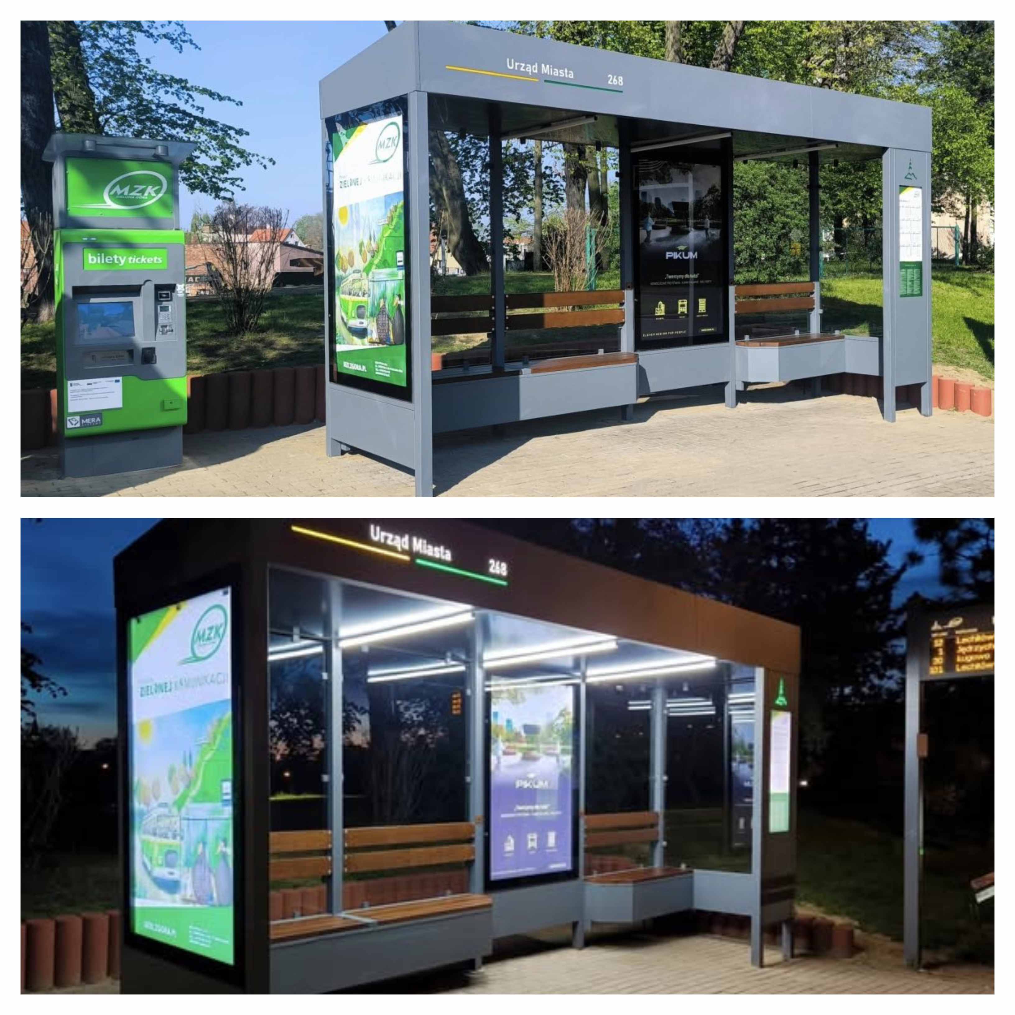 Infotrans - MZK Zielona Góra testuje pierwszy autonomiczny i ekologiczny przystanek