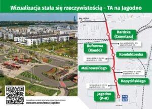 Autobusem na Jagodno wydzieloną trasą.  Jest też wykonawca projektu dla tramwaju i rozbudowy ul. Buforowej / fot. UM Wrocław