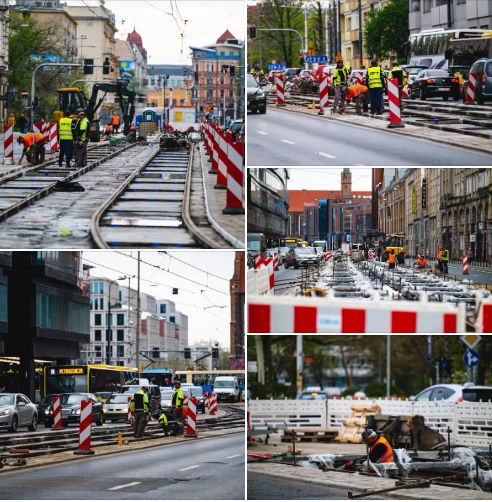 Remont torowiska na ul. Piotra Skargi we Wrocławiu nabiera tempa foto: MPK Wrocław