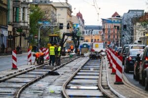 Remont torowiska ul. Piotra Skargi we Wrocławiu