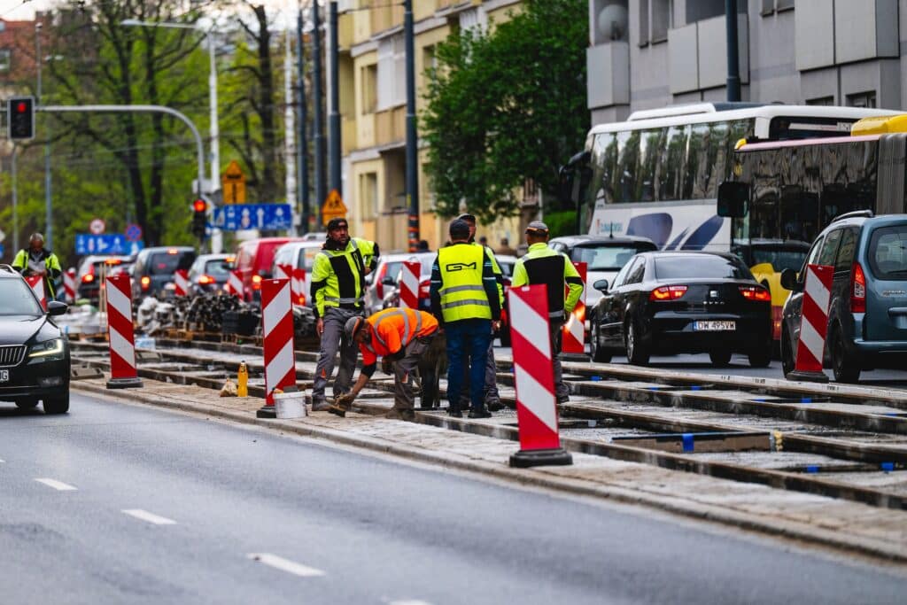 Remont torowiska ul. Piotra Skargi we Wrocławiu