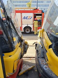 Zderzenie tramwajów w Warszawie